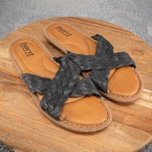 Womens Black Born Rue Sandals Size 9 Summer Boho